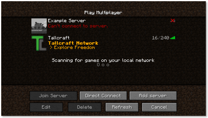 Minecraft server ip